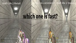 Half-Life 2 Retail vs  Half-Life 2 HL1 Movement vs Half-Life 2 Steam