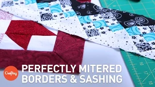 Mitered Corners for Borders & Sashing | Easy Quilting Technique with Winnie Fleming