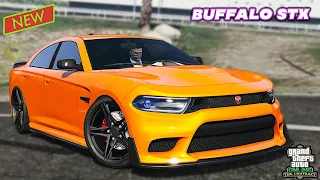 GTA 5 Online Bravado Buffalo STX Review & Best Customization | New DLC Car | Dodge Charger Hellcat