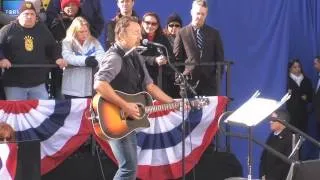Bruce Springsteen for Obama in Madison 11/05/12 - Land of Hope and Dreams