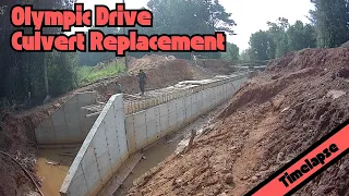 Olympic Drive Culvert Replacement Project Timelapse