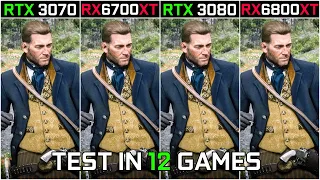RTX 3070 vs RX 6700 XT vs RTX 3080 vs RX 6800 XT | Test in 12 Games | How Big is The Difference?