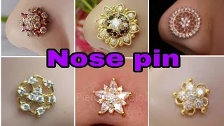 Beautifull Gold Nose pin designs Collection//#tranding #latest #designs||