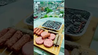 Barbecue at balcony 😁… Beautiful view 🤩