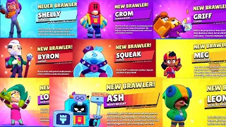 All 53 Brawler Unlock Animations | Grom, Lola, Shelly & More