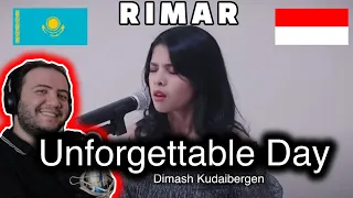 REACTION: Dimash Kudaibergen - Unforgettable Day/ұмытылмас күн [Kazakh+Indonesian] Rimar's Cover