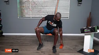 15 Minute Seated Leg Workout With Donovan Green's Thigh Band