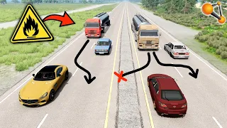 ШАШКИ НА БЕНЗОВОЗАХ с ТРАГИЧЕСКИМ КОНЦОМ! - BeamNG.Drive Multiplayer (BeamMP)