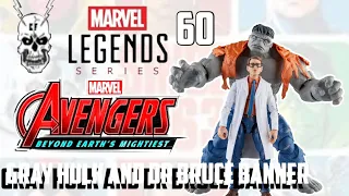 Marvel Legends Beyond Earth's Mightiest Gray Hulk and Dr Bruce Banner Review