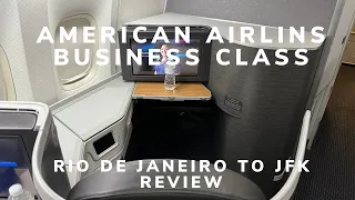 Rio de Janeiro to New York (JFK) on AA Business Class 777-200 ER