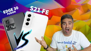 SAMSUNG GALAXY S21 FE Vs MOTOROLA EDGE 30 FUSION - QUEM TEM A MELHOR CÂMERA