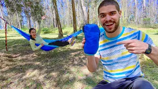 Con esto podemos DORMIR DONDE SEA | Probando HAMACA de CAMPING