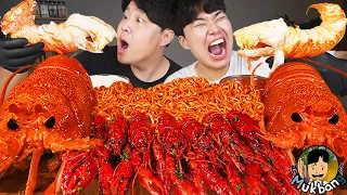ASMR MUKBANG | FIRE Noodle & Spicy Seafood & Lobster | EATING SOUND ! | GONGSAM 이공삼