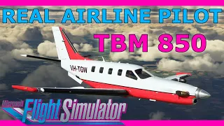 Turbo Hopping with the Black Square TBM 850! Preview with a Real Pilot