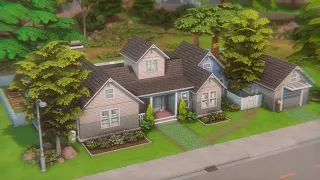Дом для династии || Строительство в The Sims 4 || Скачать NO CC|| SpeedBuild One Storey Family House