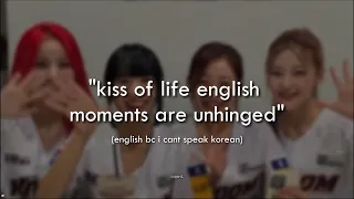 kiss of life english moments are very unhinged..