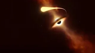 Black hole eating a Star