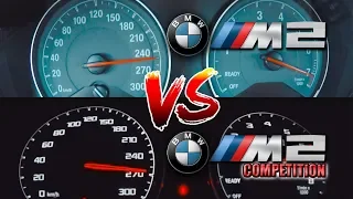 0-270 km/h | BMW M2 vs BMW M2 Competition | TOP SPEED and Acceleration TEST✔