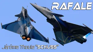 Dassault Rafale Solo Display pilot Jérôme Thoule dit "Schuss" .Fantastique, quel pilote !!!  4K UHD