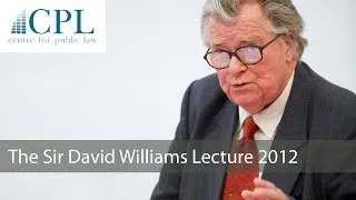 'The Good Constitution': The 2012 Sir David Williams Lecture - Lord Justice Laws