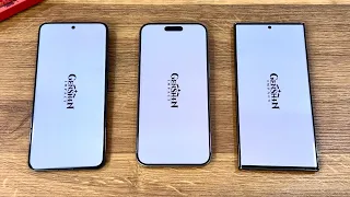 Snapdragon 8 Gen 3 vs Apple A17 Pro vs Snapdragon 8 Gen 2 - Genshin Impact Speed Test + Graphics