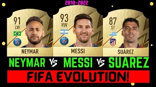 Messi VS Neymar VS Suarez | FIFA EVOLUTION! FIFA 10 - FIFA 22