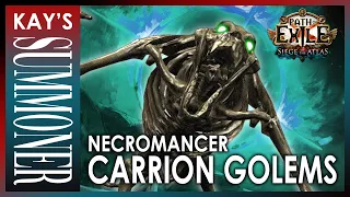 PoE 3.17 - Carrion Golems Necromancer - Build Guide - Siege of the Atlas - Archnemesis