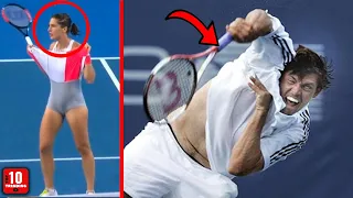 TOP 20 INAPPROPRIATE TENNIS MOMENTS SHOWN ON LIVE TV