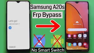 Samsung A20/A20s GOOGLE/FRP BYPASS |ANDROID 10 (Without PC) |Latest Security 2021