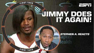 Stephen A. & Shannon Sharpe’s PRICELESS REACTIONS to Jimmy Butler’s new hairstyle 😂 | First Take