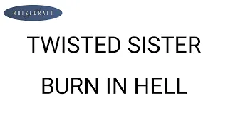 Twisted Sister - Burn in Hell Drum Score