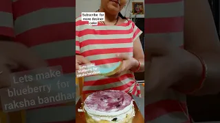 Raksha bandhan special  Blueberry cake #cake