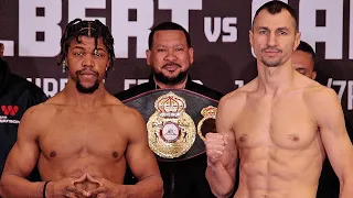 A STOIC VIKTOR POSTOL MAKES WEIGHT FOR GARY ANTUANNE RUSSELL FIGHT AMIDST UKRAINE INVASION