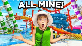 8 YEAR OLD HAD AN INSANE WATERPARK ALL TO HIMSELF!