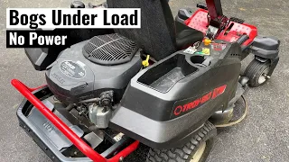 Zero Turn Mower Down on Power - Not Firing on all Cylinders