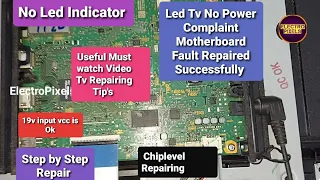 Led Tv not Turning on| Sony Tv Model-32R402A|No Power indicator Motherboard Repair|Main board Fault