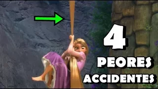 Los 4 PEORES ACCIDENTES  ocurridos a NIÑOS por imitar ESCENAS DE PELICULAS DE DISNEY !