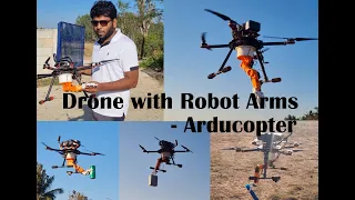 Drone with Robotic arm - Arducopter #drone #robotics #ardupilot #quadcopter #microdrone