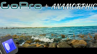 HOW TO USE an ANAMORPHIC LENS with the GOPRO HERO 9/10/11 with SAMPLES