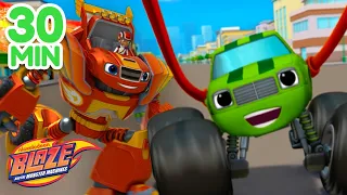 Robot Pickle & Blaze Use Blazing Speed! | 30 Minute Compilation | Blaze and the Monster Machines