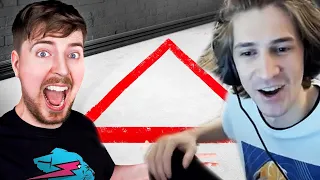 xQc Reacts to Anything You Can Fit In The Triangle I’ll Pay For (MrBeast)