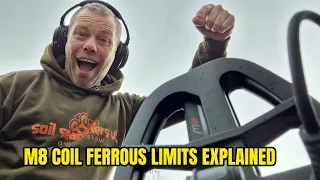 MANTICORE M8 COIL: FERROUS LIMITS!. metal detecting