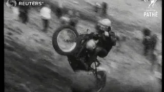 USA / MOTORCYCLE RACING: Bronco bike riders (1949)