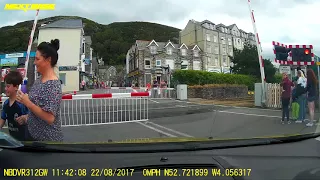 Level Crossing Abuse in Barmouth!