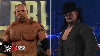 WWE 2K23 - Goldberg Vs The Undertaker FULL GAMEPLAY (PS5)