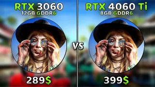 RTX 3060 vs RTX 4060 Ti | Biggest Comparison💪 - 15 Games Tested at 1080P🔥