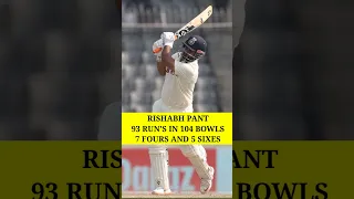 Rishabh Pant 93 Runs In 104 Bowls, Against Bangladesh 2nd Test ! IND vs BAN ! #indvsban #rishabhpant