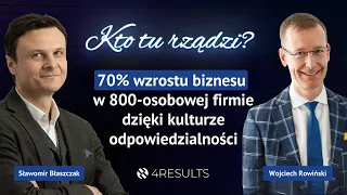 70% wzrostu biznesu w 800-osobowej firmie dzięki kulturze. Gość: Wojciech Rowiński, epizod 28