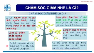 Chăm sóc giảm nhẹ cho BN UNG THƯ PHỔI | TS. BS. Thân Hà Ngọc Thể