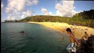 North Shore, Waimea Bay rock jumping GoPro